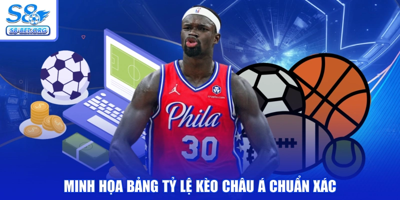 Minh họa bảng tỷ lệ kèo châu á chuẩn xác